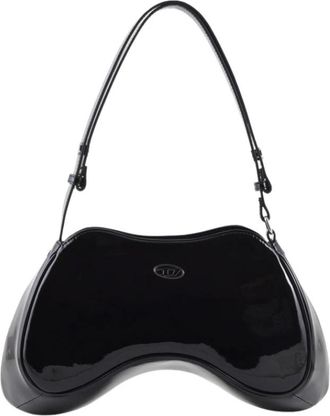 Diesel Shoulder Bags, female, Black, Size: ONE SIZE Stylish PU Bags