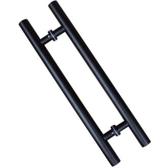 OEM Manilla Para Puerta Corredera, Doble Cara En Forma De H, Manilla Para Puerta Batiente De Alta Resistencia, Color Negro, 600 Mm De Longitud, Distancia 