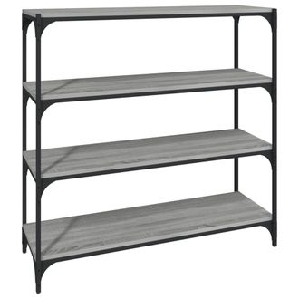 vidaXL Vidaxl - Estanter&iacute;a Contrachapada Y Acero Gris Sonoma 100x33x100 Cm