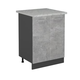 Vicco Mueble Bajo De Cocina R-line, Hormig&oacute;n, 60 Cm Et M&aacute;rmol