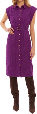 Allison New York Avril Dress In Eggplant