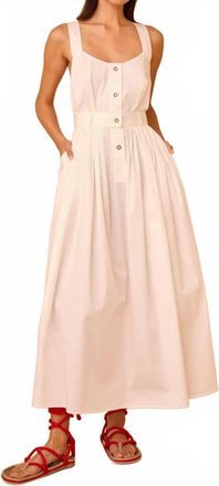 Hunter Bell Cleo Tank Maxi Dress In Timeless White