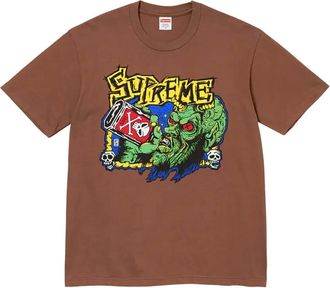 SUPREME Fuckin Blowout T-shirt met print - Bruin