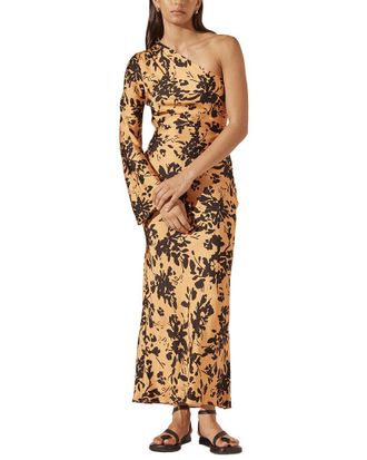 Shona Joy Solare One Shoulder Midi Dress