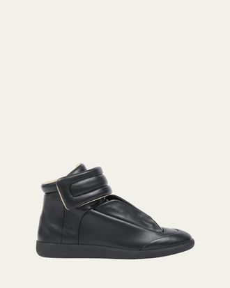 Maison Margiela Mens Future Leather High-Top Sneakers