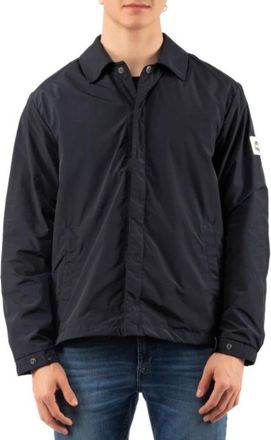 Afterlabel Blouson - Heren - Zomerjassen - Blauw - L - Leer - Jassen