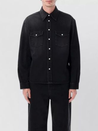 Givenchy long sleeve denim shirt button cuffs
