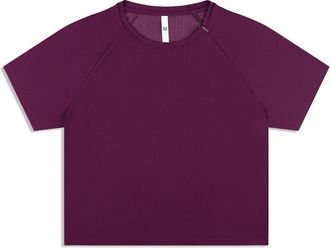 Sergio Tacchini Eva Cropped Top in Potent Purple at Nordstrom, Size Small
