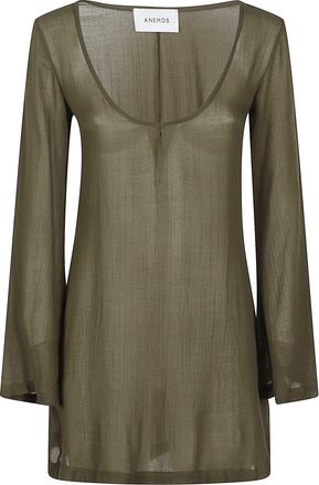 Anemos Bell Sleeve Scoop Neck Tunic