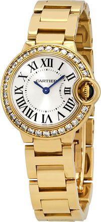 Cartier Pre-owned Cartier Ballon Bleu De Cartier Silver Opaline Dial Ladies Watch WE9001Z3