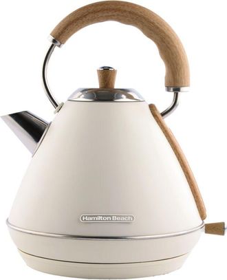 Hamilton Beach Scandi Pyramid Electric Kettle Matte Cream 1.7L - Hamilton Beach
