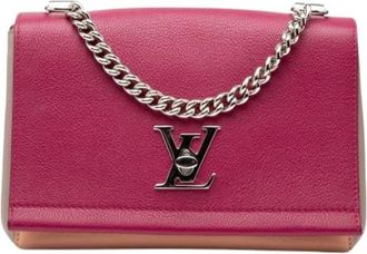 Louis Vuitton Pre-owned Lock Me II BB - Dames - Vintage Schoudertas - Paars - ONE Size - Leer - Vintage