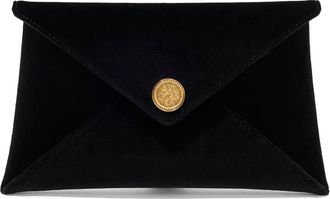 Altuzarra Medallion Velveteen Envelope Clutch in Black at Nordstrom