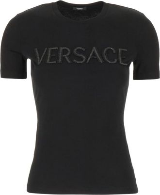 Versace T-Shirt - Dames - T-shirts - Zwart - M - Tops