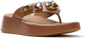FitFlop F-Mode Ultra-Jewel TP Sandal in Deep Tan at Nordstrom, Size 10