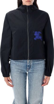 Burberry Korte Nylon Gewatteerde Jas met Capuchon