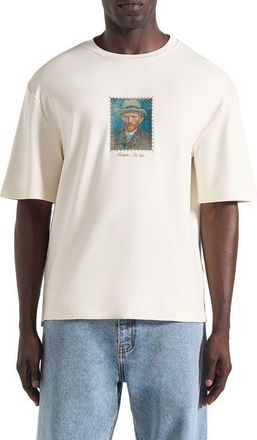Mani&egrave;re De Voir Anders Almond Blossoms Cotton T-Shirt in Cream at Nordstrom, Size X-Large
