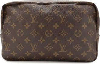 Louis Vuitton Brown Monogram Canvas Pvc Coated Canvas Clutch Bag Pouch (Pre-Owned)