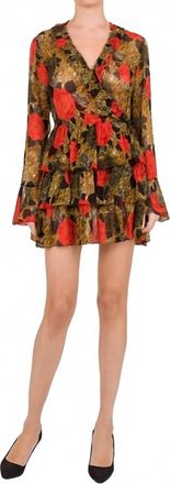 The Kooples Jungle Dress In Red