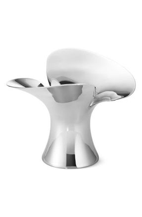 Georg Jensen Bloom Set of 2 Taper Candleholders in Stainless Steel at Nordstrom
