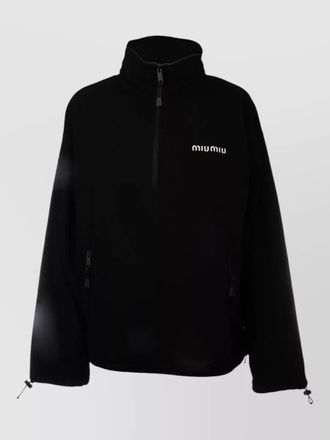 Miu Miu jacket high collar long sleeves adjustable hem
