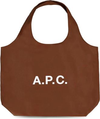 A.P.C. Ninon Tote Bag - Dames - Shoppers - Bruin - ONE Size - Polyester - Tassen