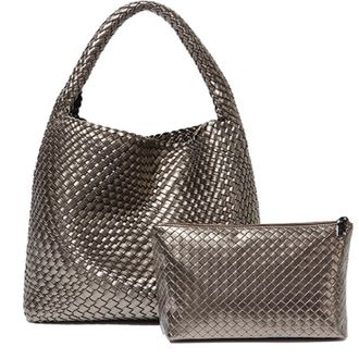 Generic Dyalsa Woven Tote Bag for Women, Vegan Leather Handbag Large Summer Beach Bag and Purse Retro Handmade Travel Shoulder Bag(AL-007SL)