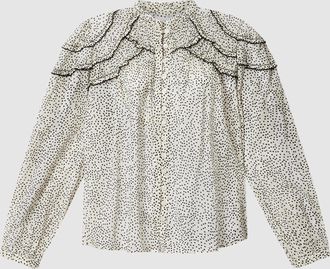 Isabel Marant Top Christa Ecru Black
