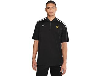 Puma Scuderia Ferrari Premium Cloudspun Polo Mens T Shirt Puma Black : 2XL, Elastane/Polyester