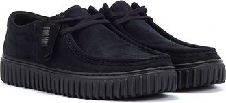 Clarks Torhill herenschoenen zwart su&egrave;de
