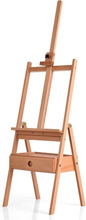 Costway Costway - Caballete De Pintura Con Caj&oacute;n Madera/caballete Para Dibujar De Pie/caballete De Artista De Suelo