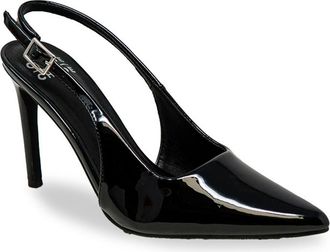 Chase + Chloe by Intouch Footwear Pointed Toe Slingback Pump in Black Patent at Nordstrom Rack, Size 8.5