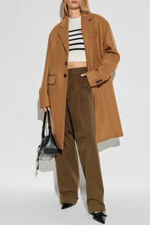 Dsquared2 Wool Coat, Womens, Beige