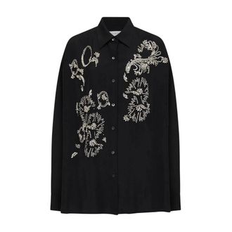 Dries Van Noten Casia Shirt - female - Dries Van Noten - Shirts - Black - M - Blouses & Shirts