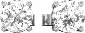 Diamond2Deal 14k Gold 1 CTW Round Lab Grown Diamond Solitaire Stud Earrings