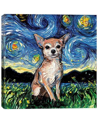 iCanvas Icanvas Chihuahua Night By Aja Trier Wall Art