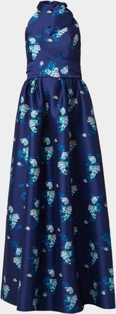 Shoshanna May Floral Satin Maxi Dress