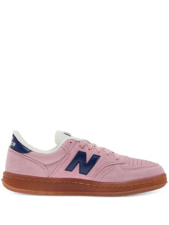 New Balance T500 suede sneakers - women - Suede/Nubuck Leather/Polyurethane/Rubber - 6.5 - Pink