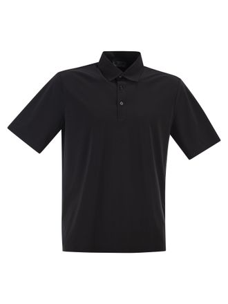Herno poloshirt van technische functionele stof