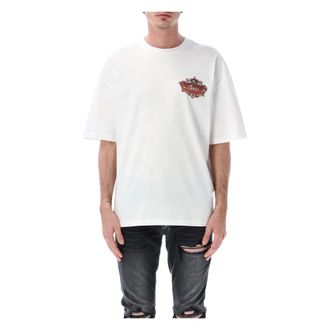 Amiri T-Shirts, male, White, Size: XL Chateau Crest Maiolica Tee