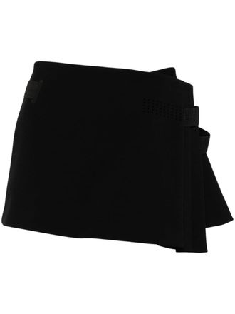 Hyein Seo pleated wrap miniskirt - Black