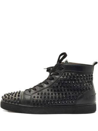 Christian Louboutin Louis Junior Sneakers - Zwart
