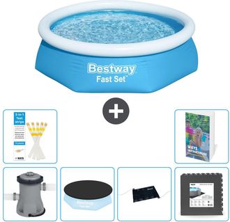 Bestway Piscina Bestway Fast Set Redonda - 244x61 Cm - 7-piezas S195