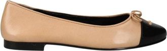 Tory Burch Cap-Toe Ballet - Dames - Ballerinas - Beige - 35 1/2 EU - Leer - Schoenen