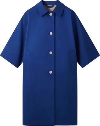 Mackintosh Cappotto Collin a maniche corte - Blu
