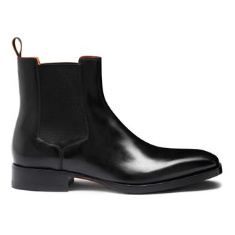 Santoni Heren, Schoenen, Zwart, Maat: 45 EU Leer