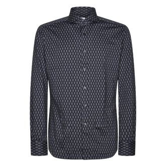 Xacus Heren, Overhemden, Blauw, Maat: L
