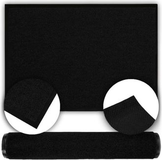 OEM Felpudo De Goma, Liso Negro, Antideslizante, Suave, 120x300cm