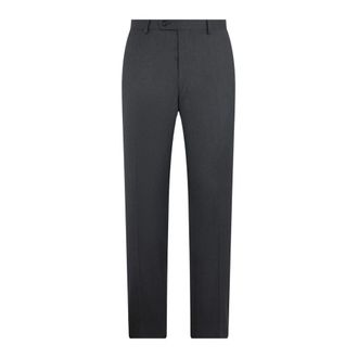 Brooks Brothers Heren, Broeken, Grijs, Maat: W32 Wol