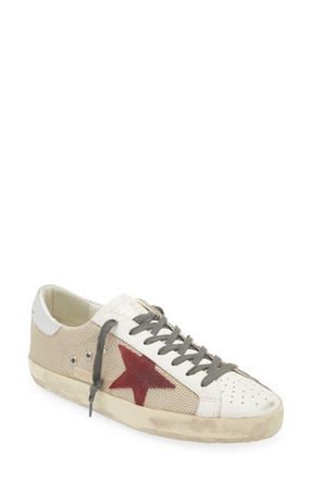 Golden Goose Super-Star Sneaker in Beige/White/Pome/Slvr at Nordstrom, Size 12Us